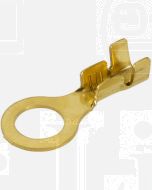 Narva 56236 Ring Terminal Non-insulated Brass (Open End) 6.3mm dia (Pack of 100)
