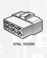Narva 56266 6 Way Quick Connector Housing with Terminals - Male (Pack of 10)