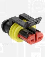 Narva 57512 2 way Waterproof Connector with Terminals and Seals - Male (Pack of 10)
