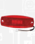 Narva 91708 9-33 Volt L.E.D Rear End Outline Marker Lamp (Red) with In-built Retro Reflector and 0.5m Cable