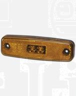 Narva 92002 10-30 Volt L.E.D Side Marker Lamp or Front End Outline Marker Lamp (Amber) with 0.5m Cable