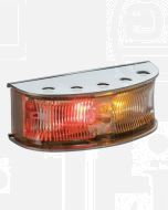 Hella HD LED Side Marker - Red / Amber Illuminated, Polished S/S Housing (Pack of 4) (2058PBULK)