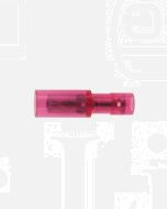 Hella PC Fully Insulated Female Bullet Terminals - Red, 4.0mm (Pack of 10) (8227)