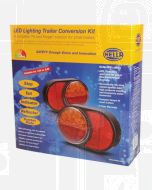 Hella 2399-TP Round LED Trailer Lamp Kit 1224V DC