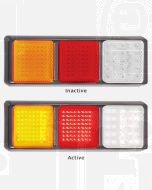LED Autolamps 125BARWM Stop/Tail/Indicator/Reverse Triple Combination Lamp (Blister)