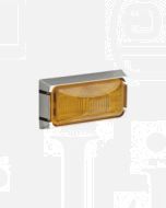Narva 91512 12 Volt Sealed Side Direction Indicator or External Cabin Lamp Kit (Amber) with Chrome Mounting Base