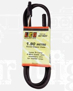 LED Autolamps 4C190C 1.9 Meter Trailer Plugin Cable - Lamp to Lamp Cable