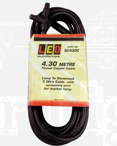 LED Autolamps Lamp 5C430C 4.3 Meter Trailer Plugin Cable Lamp to Gooseneck Cable