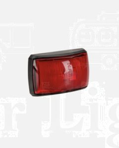 Narva 91432 10-33 Volt L.E.D Rear End Outline Marker Lamp (Red) with Black Deflector Base and 0.5m Cable