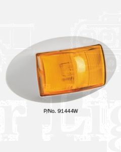 Narva 91444W 10-33 Volt L.E.D Side Direction Indicator Lamp (Amber) with Oval White Deflector Base and 0.5m Cable