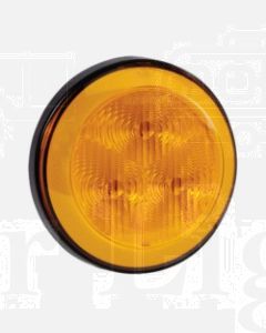 Narva 94300 9-33 Volt L.E.D Rear Direction Indicator Lamp (Amber) with 0.5m Hard-Wired Sheathed Cable and Black Base