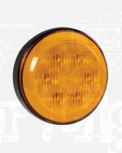 Narva 94303 9-33 Volt L.E.D Front Direction Indicator Lamp (Amber) with 0.5 Hard-Wired Sheathed Cable and Black Base