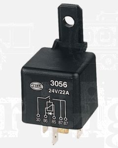 Hella 3056 Normally Open Relay with Diode - 5 Pin, 24V DC