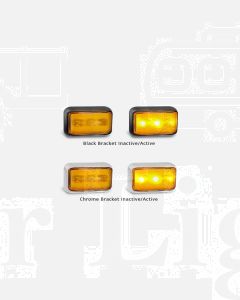 LED Autolamps 58AMB2P Side Direction Indicator Lamp (Bulk Poly Bag with 2C Plugs)