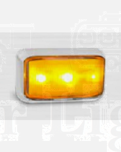 LED Autolamps 58CAM Side Direction Indicator with Chrome Bracket (Blister Single)
