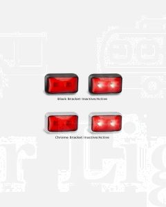 LED Autolamps 58RM Rear End Outline Marker Lamp (Blister Single)