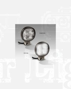 LED Autolamps 7512BM Flood/Reverse Beam Lamp - Black Housing (Single Blister)