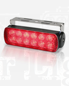 Hella 2LT980670341 Sea Hawk LED Floodlights - Bracket Mount (Red Spread Light, Black Housing)