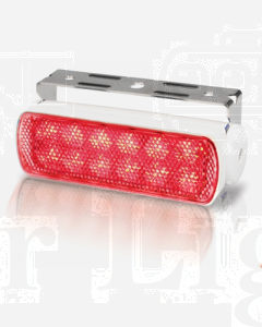 Hella 2LT980670351 Sea Hawk LED Floodlights - Bracket Mount (Red Spread Light, White Housing)