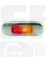 Hella 2803S LED Side Marker Lamp Amber/Red 12/24V Bezel Flush Mount