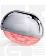 Hella Marine Red LED Easy Fit Gen2 Waterproof Step Light - Chrome Plated Plastic Cap - 12-24VDC