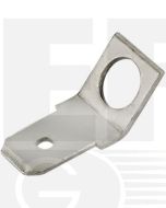 Quikcrimp DT145/5.3 Angled quick connect tab non-insulated (stud dia. 5.3mm)