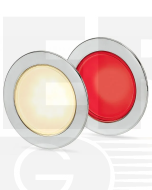 Hella 2JA958340121 EuroLED 95 Gen 2 Round Down Light Dual Colour Recess Mount w/ Spring Clip - Warm White/Red