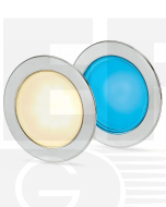 Hella 2JA958340131 EuroLED 95 Gen 2 Round Down Light Dual Colour Recess Mount w/ Spring Clip - Warm White/Blue