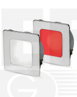 Hella 2JA958340601 EuroLED 95 Gen 2 Square Down Light Dual Colour Recess Mount with Spring Clip - White/Red