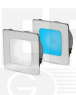 Hella 2JA958340611 EuroLED 95 Gen 2 Square Down Light Dual Colour Recess Mount with Spring Clip - White/Blue
