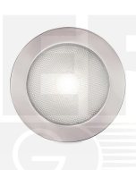  Hella 2JA980631511 EuroLED 150 Down Lights Polished Stainless Steel Rim - White Light