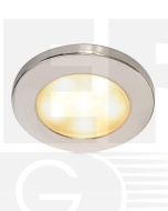 Hella 2JA980940111 EuroLED 95 Down Lights - Recess Mount Polished Stainless Steel Rim -  Warm White