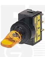 Hella Off-On Toggle Switch - Amber Illuminated, 12V (4424)