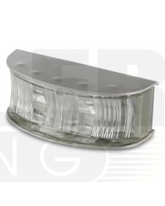 Hella 2061BULK DuraLED Front Position/End Outline Lamp - Polished Stainless Steel Housing