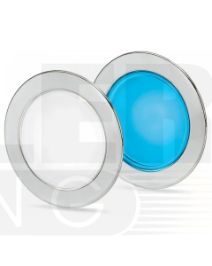 Hella 2JA958340111 EuroLED 95 Gen 2 Round Down Light Dual Colour Recess Mount w/ Spring Clip - White/Blue