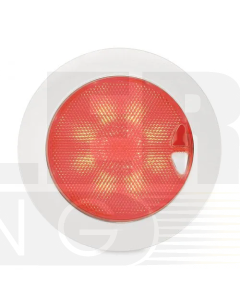 Hella 2JA980630101 EuroLED Touch 150 Down Lights White Plastic Rim -Warm White/Red Light