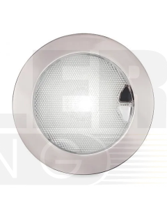 Hella 2JA980630511 EuroLED Touch 150 Down Lights Polished Stainless Steel Rim - White Light