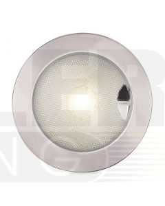 Hella 2JA980630611 EuroLED Touch 150 Down Lights Polished Stainless Steel Rim - Warm White Light