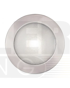  Hella 2JA980631511 EuroLED 150 Down Lights Polished Stainless Steel Rim - White Light