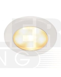 Hella 2JA980940101 EuroLED 95 Down Lights Recess Mount White Plastic Rim -  Warm White