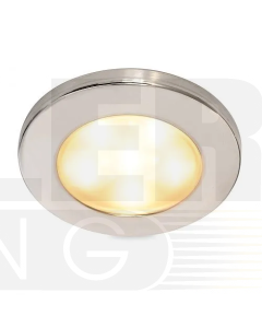 Hella 2JA980940111 EuroLED 95 Down Lights - Recess Mount Polished Stainless Steel Rim -  Warm White