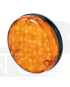 Hella 500 Series LED Front Direction Indicator - Amber, Black Housing (2135LED)