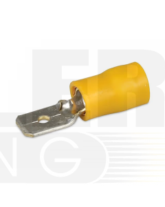 Hella 8515 Male Blade Terminals - Yellow (Box 100)