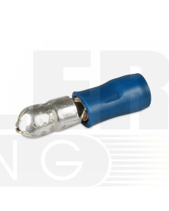 Hella 8521 Male Bullet Connectors - Blue (Box 100)