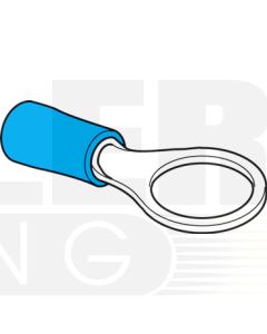 Hella Insulated Eye Terminals - Blue, 9.5mm (Pack of 100) (8537)