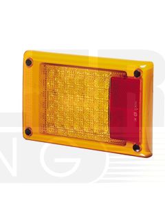 Hella Jumbo LED Rear Direction Indicator Module - Inbuilt Retro Reflector (2138)
