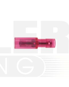 Hella PC Fully Insulated Female Bullet Terminals - Red, 4.0mm (Pa