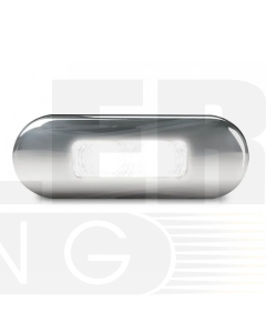 Hella 2059S DuraLED Flush Mount Front Position/End Outline Lamp - Stainless Rim