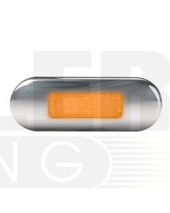 Hella 2060SBULK DuraLED Flush Mount Front End Outline Lamp - Stainless Rim (Pack Of 16)
