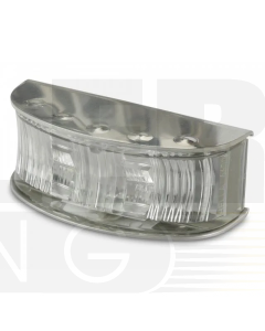 Hella 2061PBULK DuraLED Front Position/End Outline Lamp - Polished Stainless Steel Housing, Bulk Pack 4